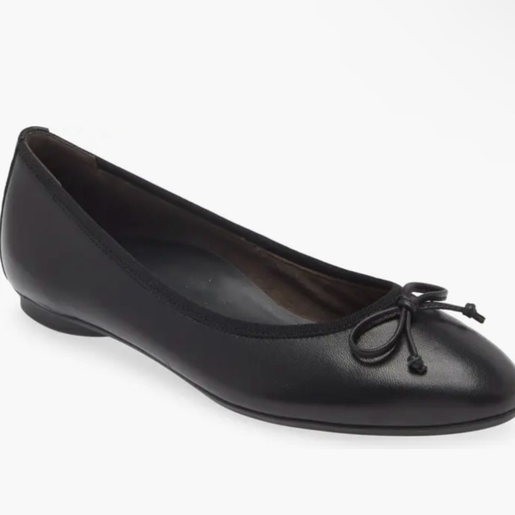 PAUL GREEN Ursula Ballet Flat (Women) Black Leather size UK 5.5 US 8 $398 - Picture 1 of 16